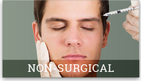 picture of a man getting a procedure similar to Botox that links to the Procedures page